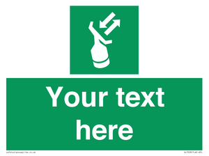 Custom sign safe condition Search and rescue transponder